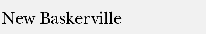 New Baskerville